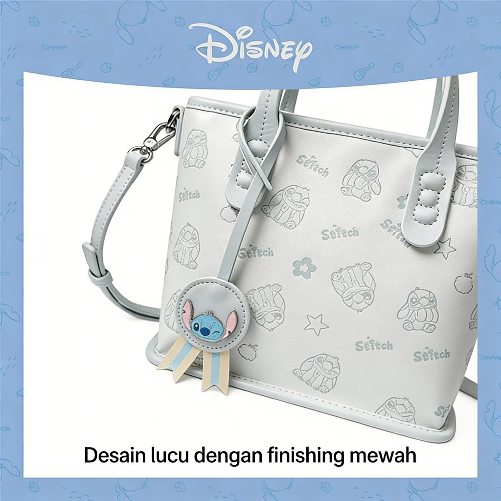 Tas Selempang Stitch Disney Original - Tas Bahu Wanita Lucu Finishing Mewah Bayar di Tempat