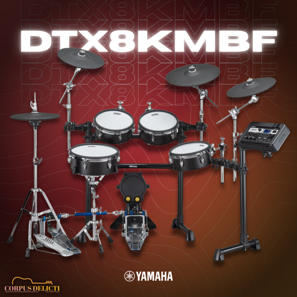 YAMAHA DTX8KMBF Electronic Drum Kit Digital Drum Set (3 Box Set) (Black Forest Finish) (ORIGINAL)