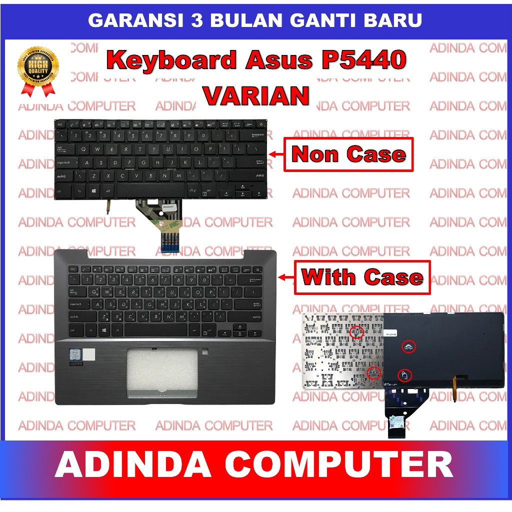 Keyboard Asus Expertbook P5440 P5440U P5440UA P5440F P5440FA P5440FF
