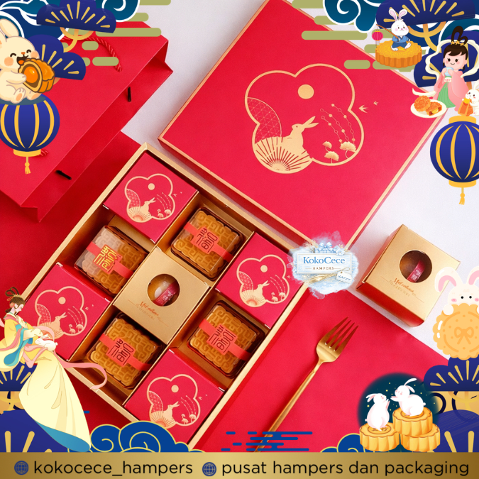 Box Mooncake Satuan Kotak Mooncake single Individual Box Mooncake Premium Kotak Kue Bulan BOX kue bu