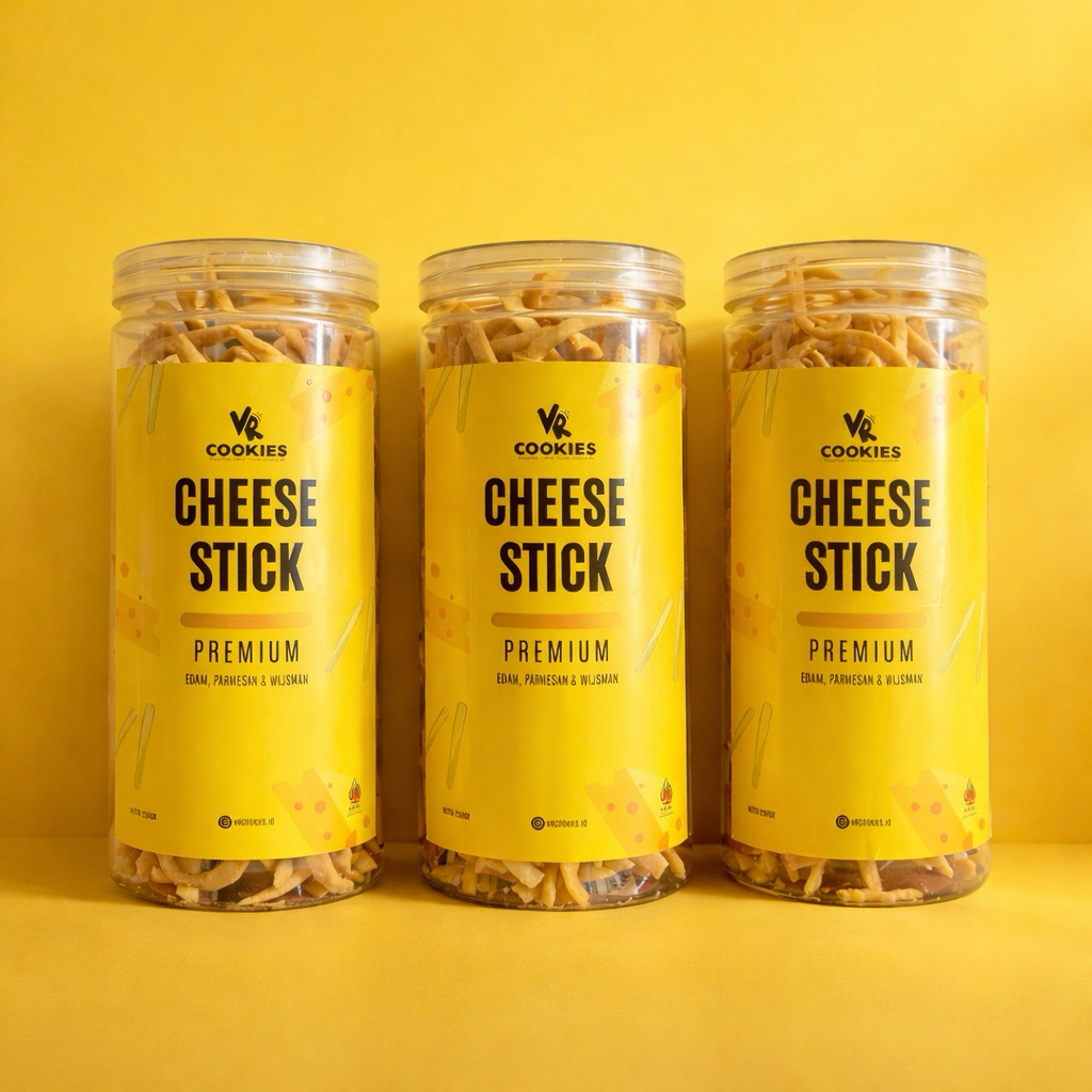 Cheese Stick Premium 250gr | Keju Edam, Parmesan & Wijsman | Kue Lebaran | Renyah | Cemilan Keju - J