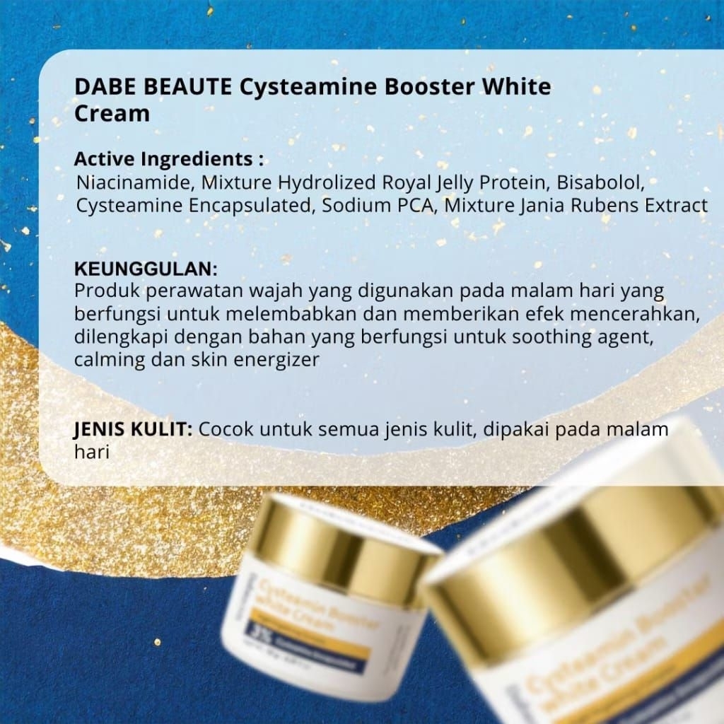 CYSTEAMINE BOOSTER WHITE CREAM DABE BEAUTY