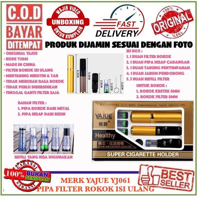 Yajue YJ061 / YJ-061 / YJ 061 Isi Ulang Khusus 8mm