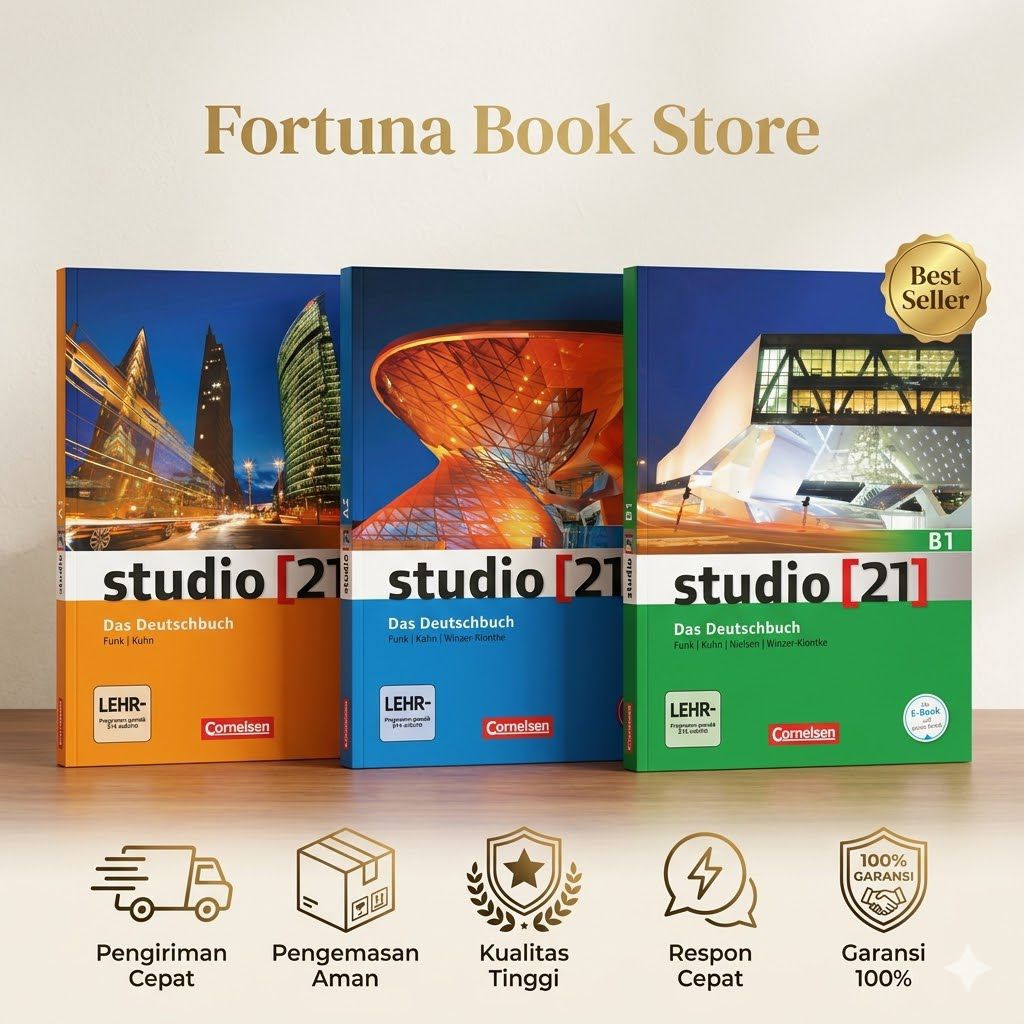 PAKET BUKU STUDIO [21] A1, A2, B1 - BUKU WAJIB BELAJAR BAHASA JERMAN