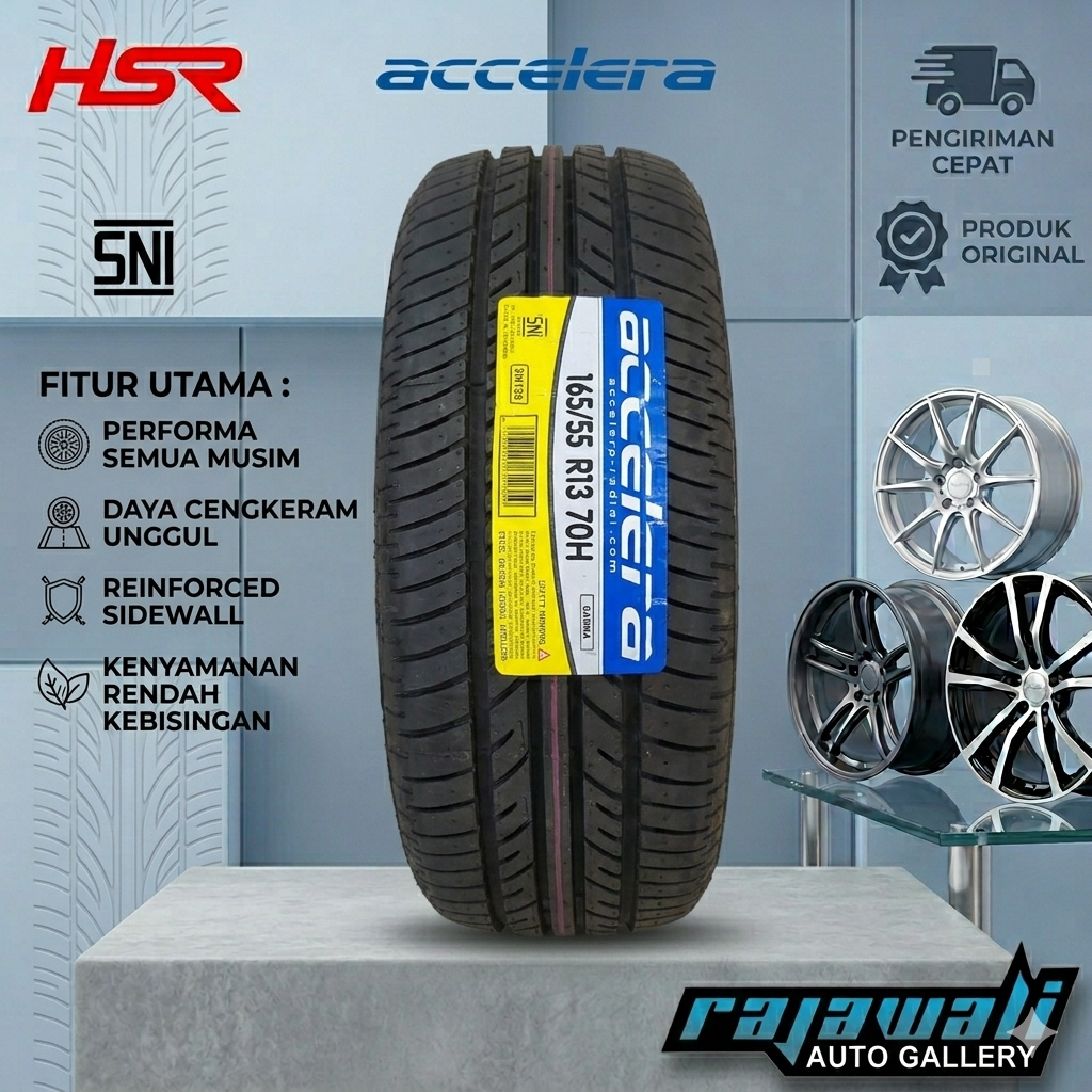 PROMO BAN MOBIL ACCELERA GAMMA 165 55 R13 BAN MOBIL TUBLES RADIAL RING 13