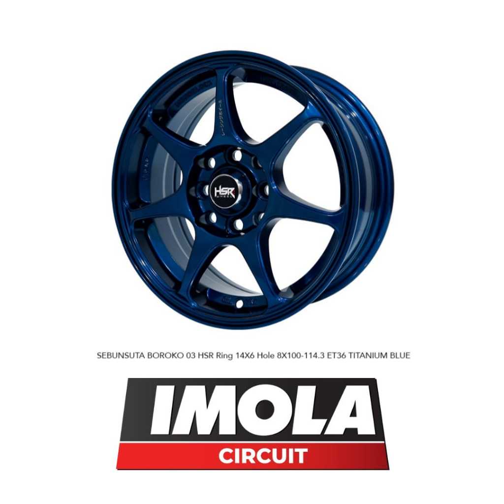 Velg Racing HSR Sebunsuta ring 14 buat Avanza Datsun Kijang LGX DLL