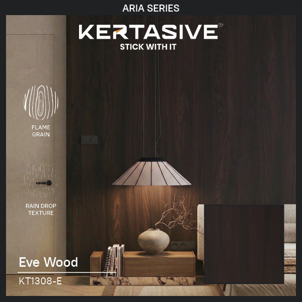 EVE WOOD 122CM - KERTASIVE PVC INTERIOR FILM / PELAPIS FURNITURE / WALLPAPER