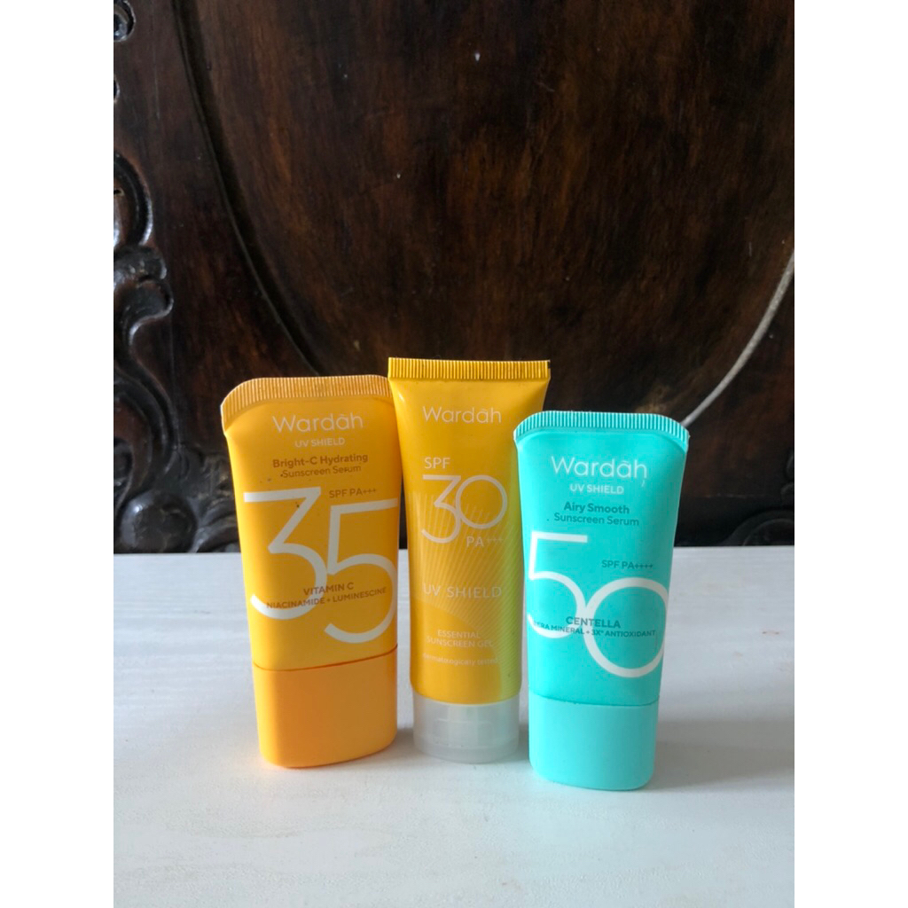 (Reject Kemasan) Wardah UV SHIELD SUNSCREEN SERUM SPF 30 35 50 PA++++