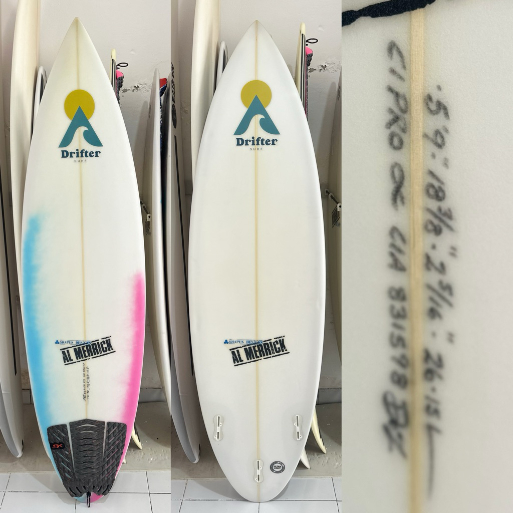 papan surfing Al-Merrick CI2 Pro model second condisi seperti baru