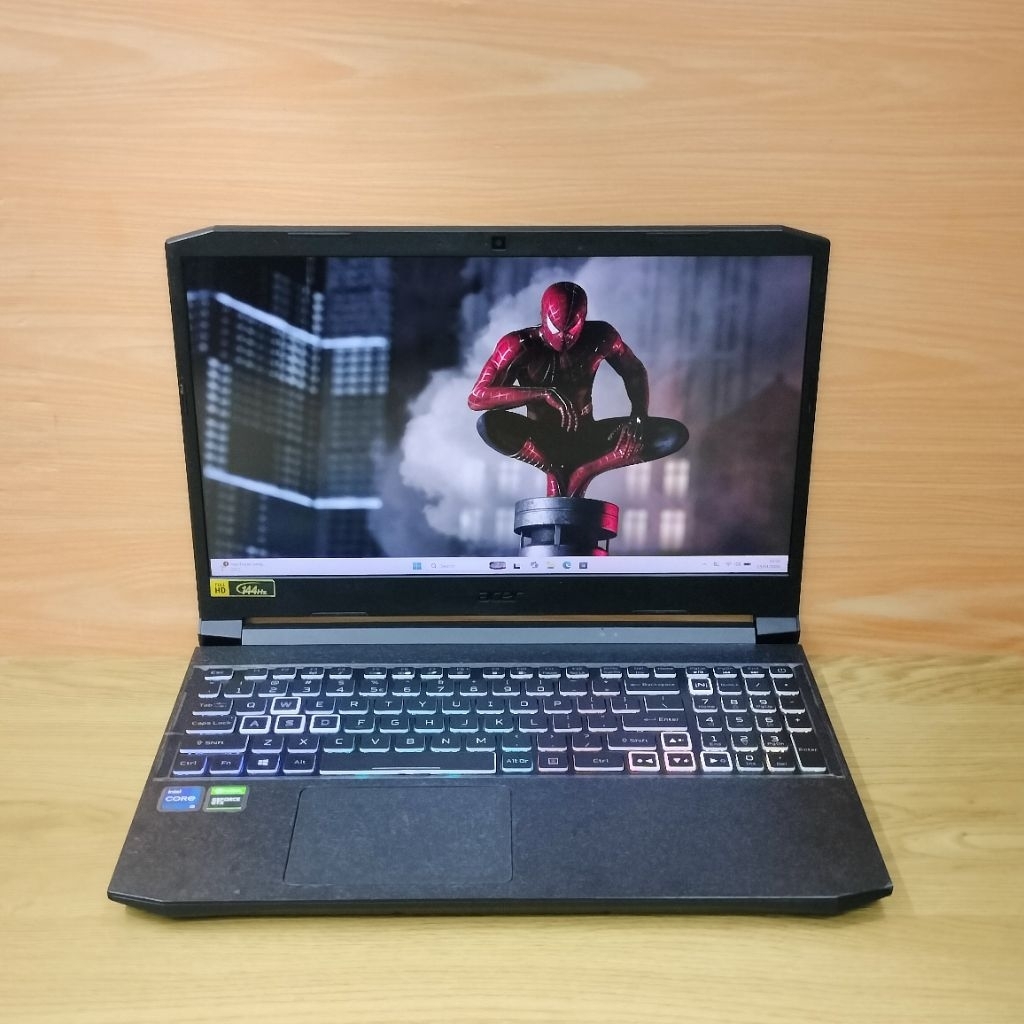Laptop gaming acer nitro 5 Intel core i5-11300H GTX 1650 ram 8gb/ssd 512gb fhd ips 144Hz RGB