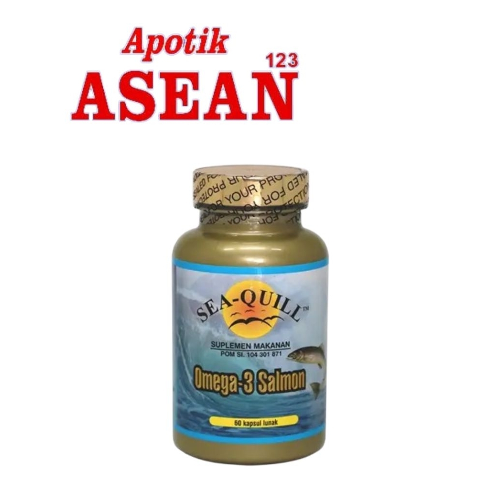 SeaQuill Omega 3 Salmon isi 30 softgell dan 100 softgell