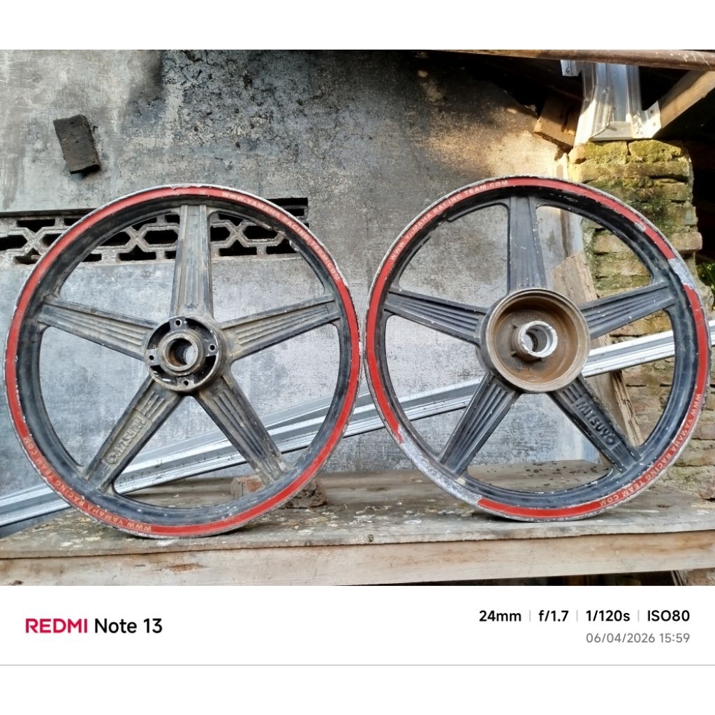 Velg palang 5 mitsuyo original Japan Yamaha Fiz r, sigma, force1, Jupiter, Vega ring 17