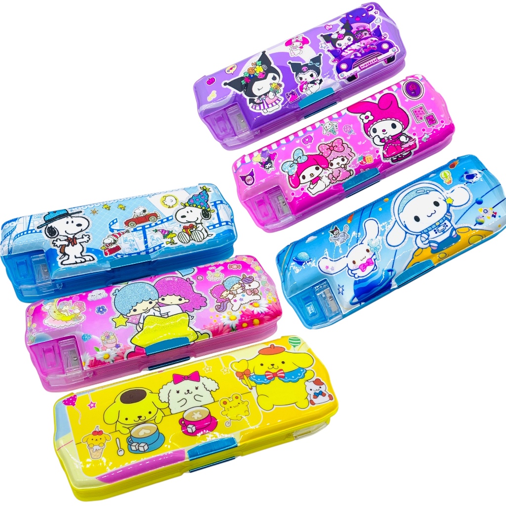 TEMPAT PENSIL FC-8088-1 GLITTER SANRIO SNOOPY / PENCIL CASE / KOTAK PENSIL