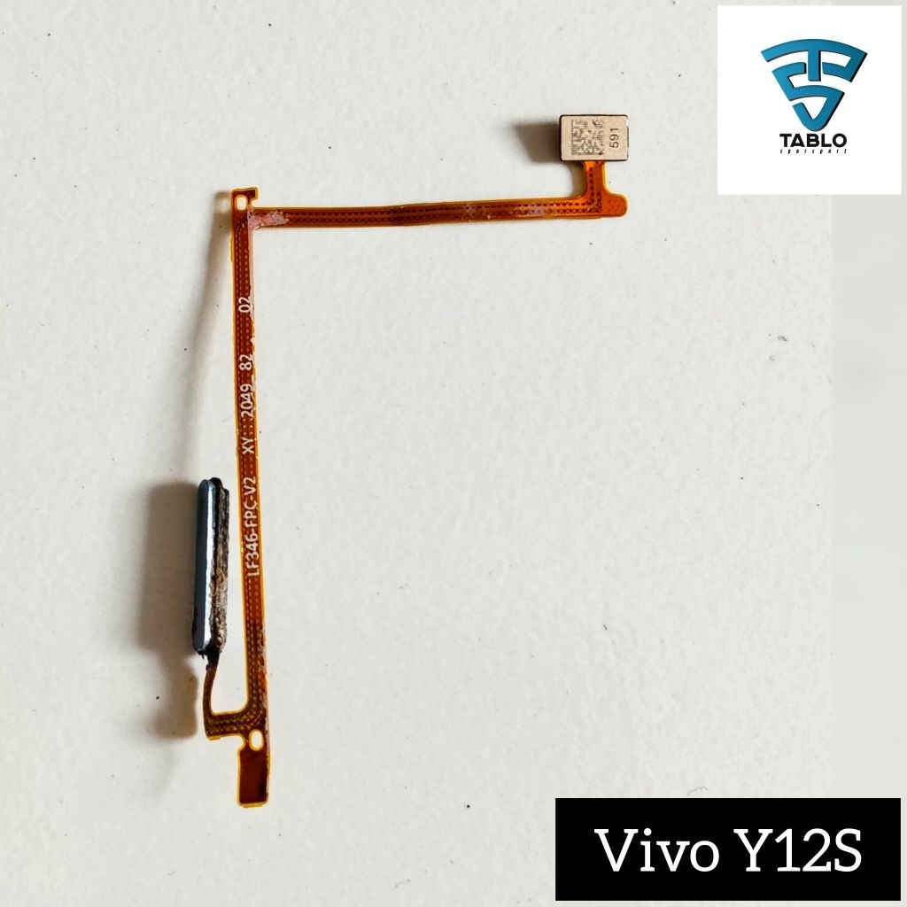 tombol on off sidik jari fingerprint Vivo Y12S original copotan hp