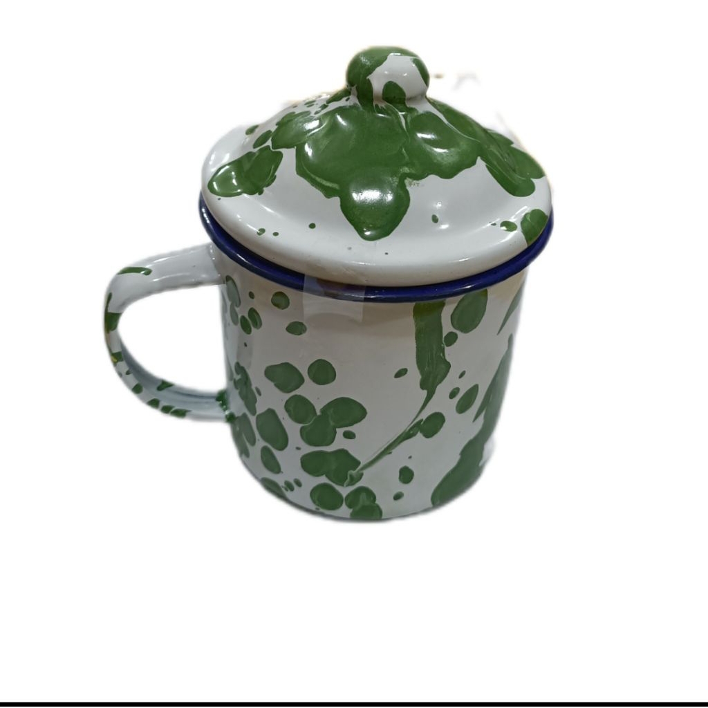 Gelas Mug Enamel Burik 8 CM