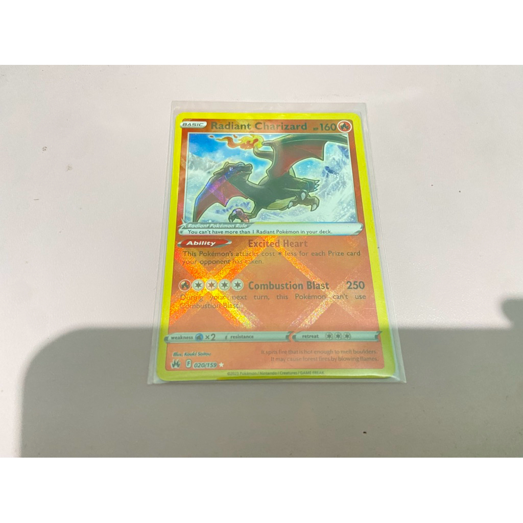RADIANT CHARIZARD CROWN ZENITH CZ POKEMON CARD KARTU