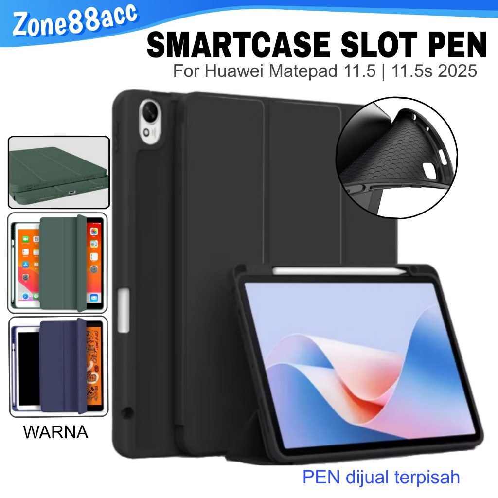 Smartcase Slot pen Huawei Matepad 11.5 | 11.5s 2025 / case huawei matepad 11.5 2025  casing huawei m