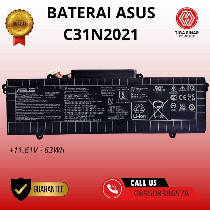 BATERAI LAPTOP ASUS ZenBook 14 UX5400 UX5401 UX540 (C31N2021)ORIGINAL