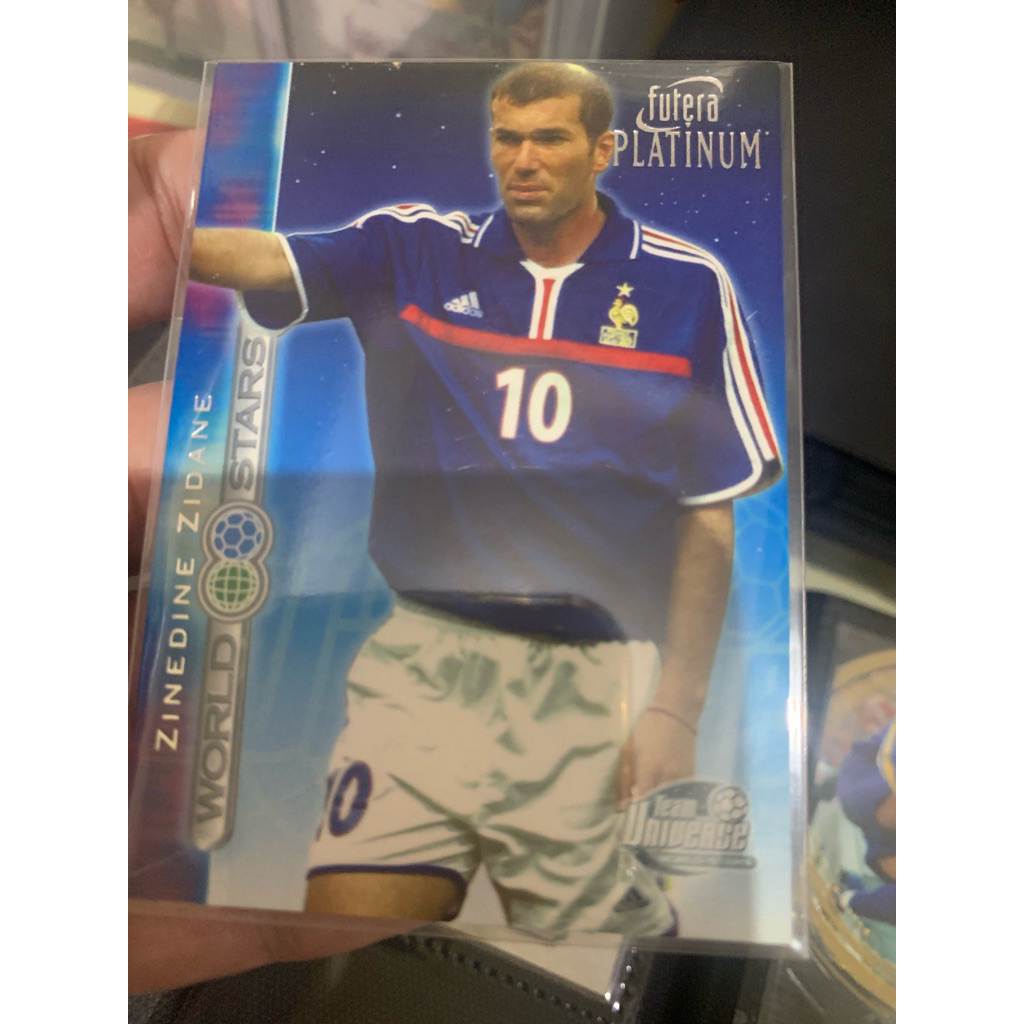 Zinedine Zidane Futera Platinum World Stars - Team Universe France #10