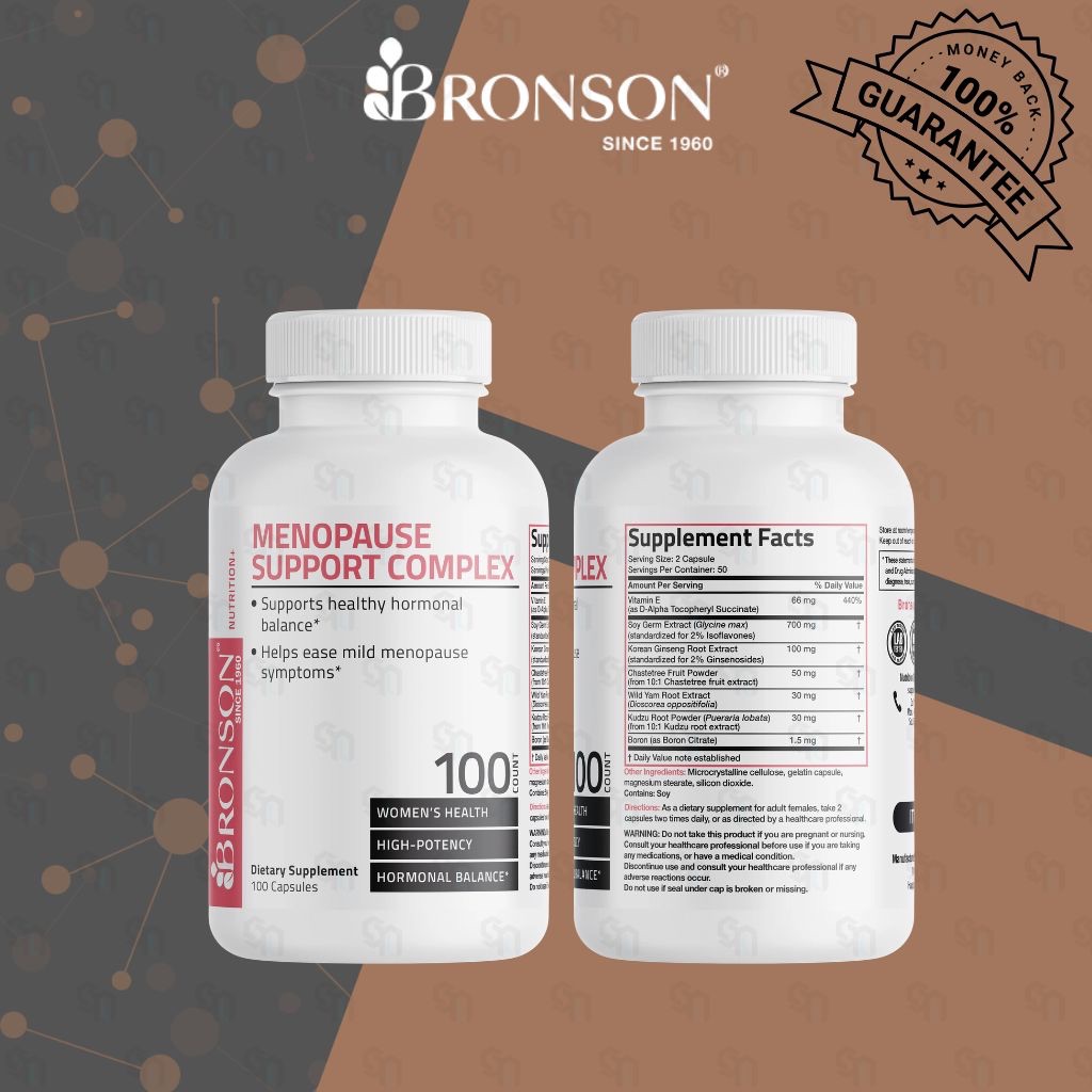Bronson Menopause Support Complex - 100 Capsules