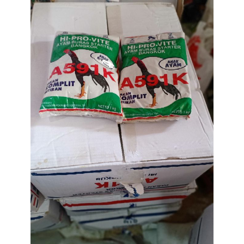 Pakan Anak Ayam BANGKOK Hi-Pro-Vite A591K 1DUS Untuk pertumbuhan
