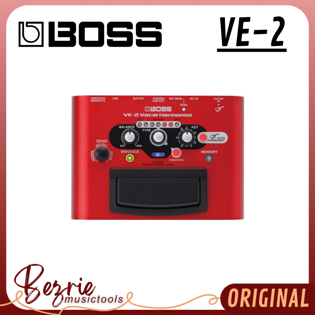 Boss VE2 Pedal Effect Gitar Vocal Harmonist VE-2 Original