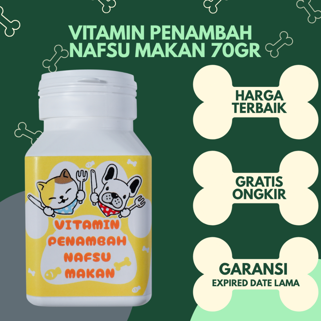 Meowbit - READY STOCK - Vitamin Penambah Nafsu Makan Bubuk | Suplemen Kucing Anjing