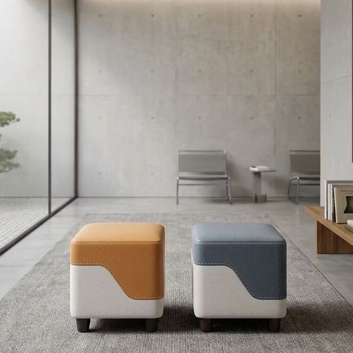 STOOL BANGKU KECIL UNTUK RUANG TUNGGU DAN TAMBAHAN SOFA