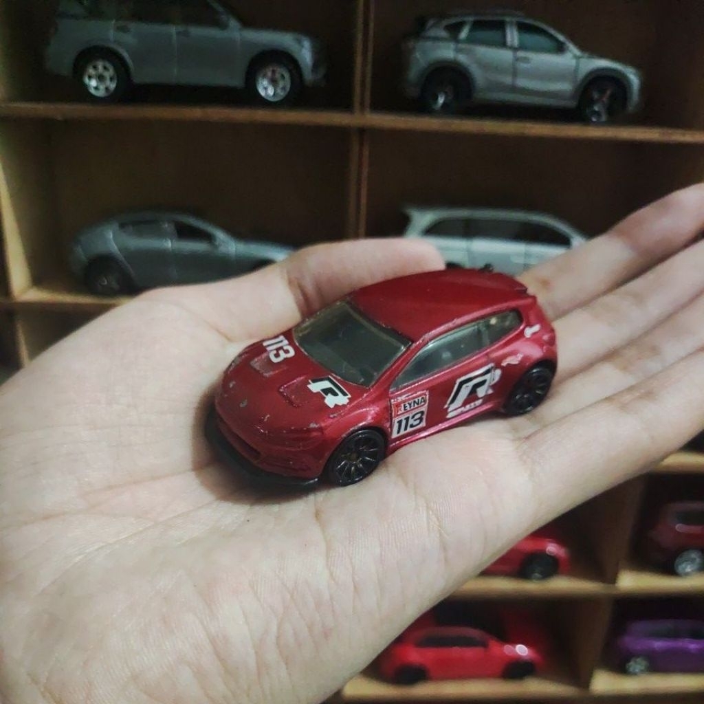 hotwheels volkswagen scirocco gt 24 merah junk loose