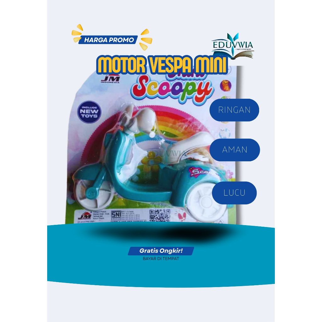 MAINAN MOTOR VESPA MINI SCOOPY ANAK