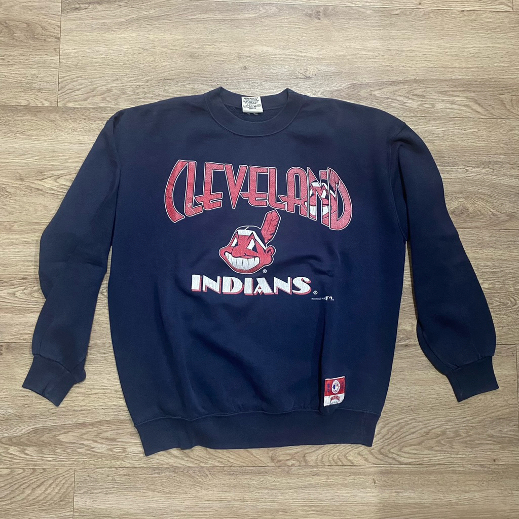 Crewneck sweater MLB Cleveland Indians by Nutmeg USA vintage Large