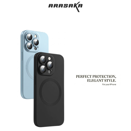 Arasaka Casing Magsafe iPhone 14 13 12 11 PRO MAX Case Silikon Anti Kuning