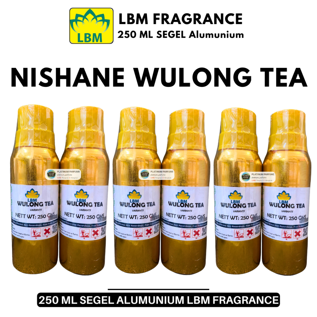 Bibit Parfum NISHANE WULONG TEA ( 250 ML SEGEL ALumunium ) LBM Fragrance - PERFUME MURNI Non ALkohol