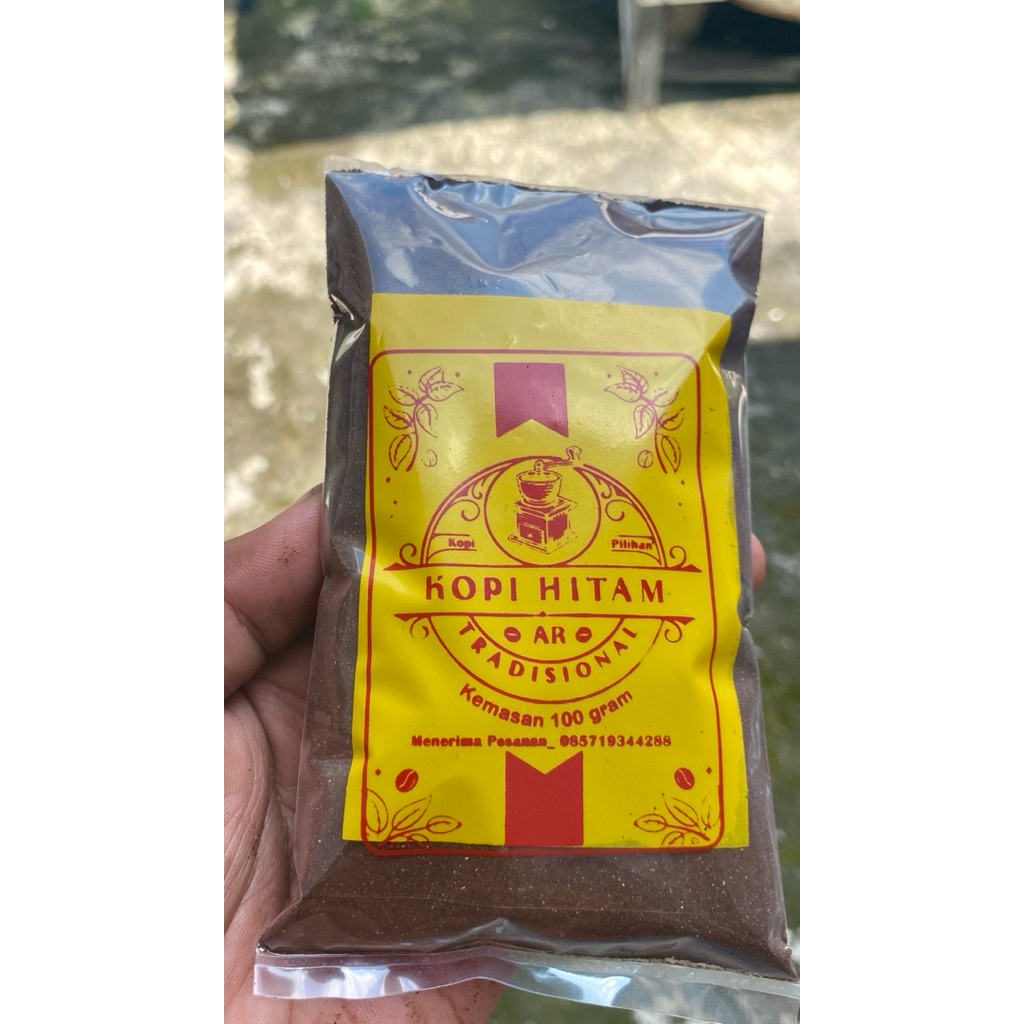 kopi hitam tradisional kemasan 100 gram
