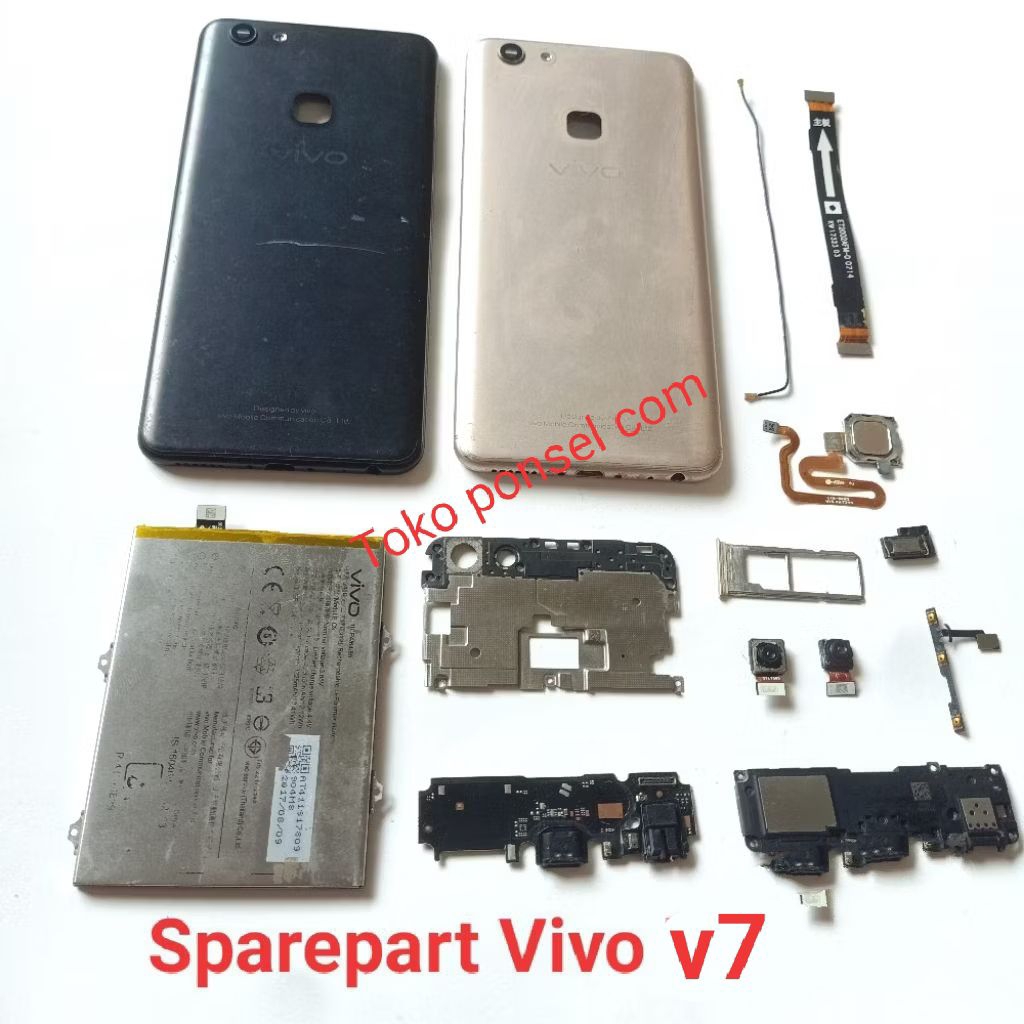 Sparepart Copotan Vivo V7 Plus  Second Original Copotan  buzzer Loudspeaker  flex UI board  kabel si