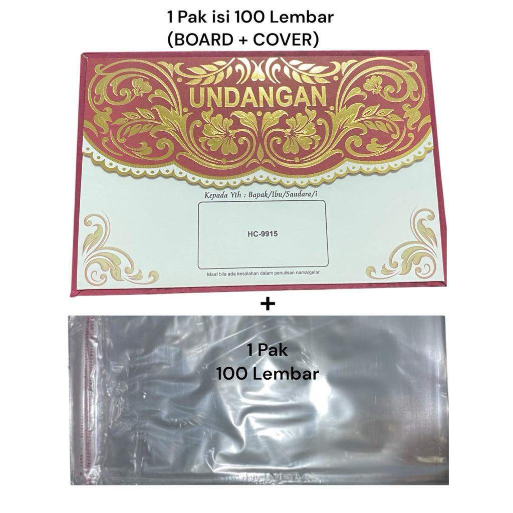 1 Pack Blangko Erba Hc-9915 (BOARD + COVER) + 1 Pack Plastik Opp (Gratis File Setting)
