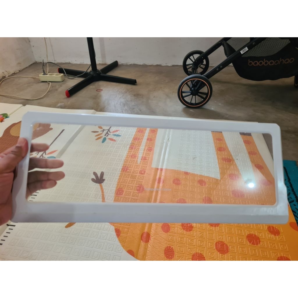 kaca tempred glass kulkas polytron 1pintu ori