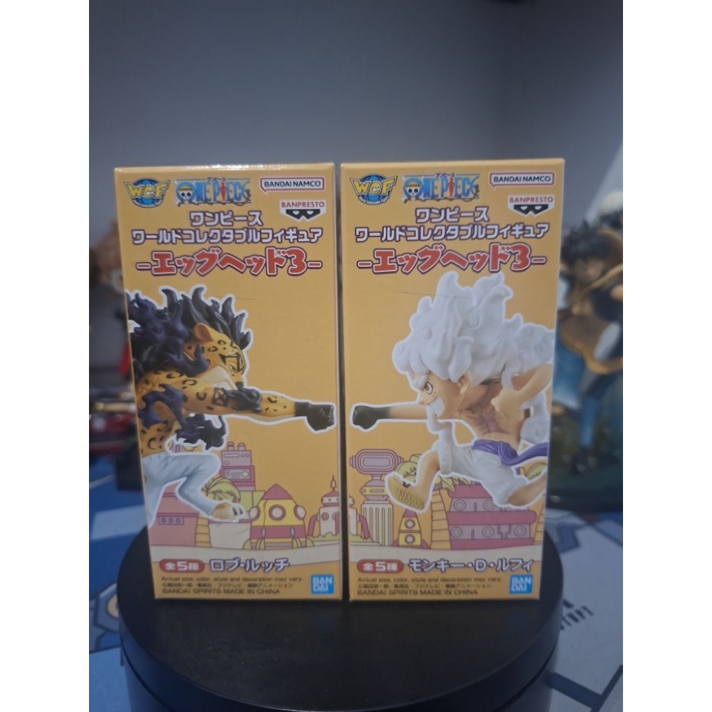 FIGURE WCF LUFFY GEAR 5 VS LUCCI AWAKENING EGGHEAD