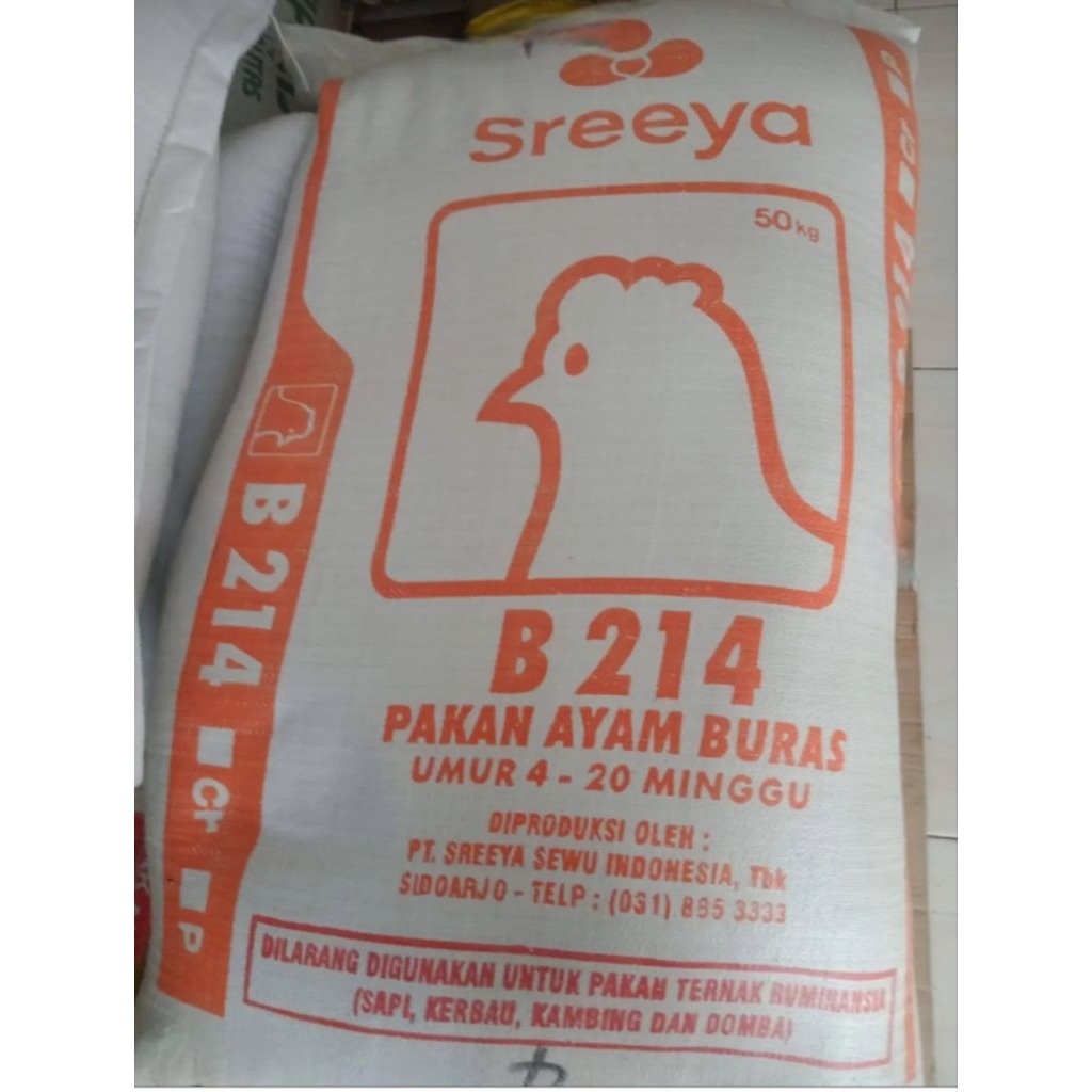 Sreeya b214 pakan ayam buras-pur ayam