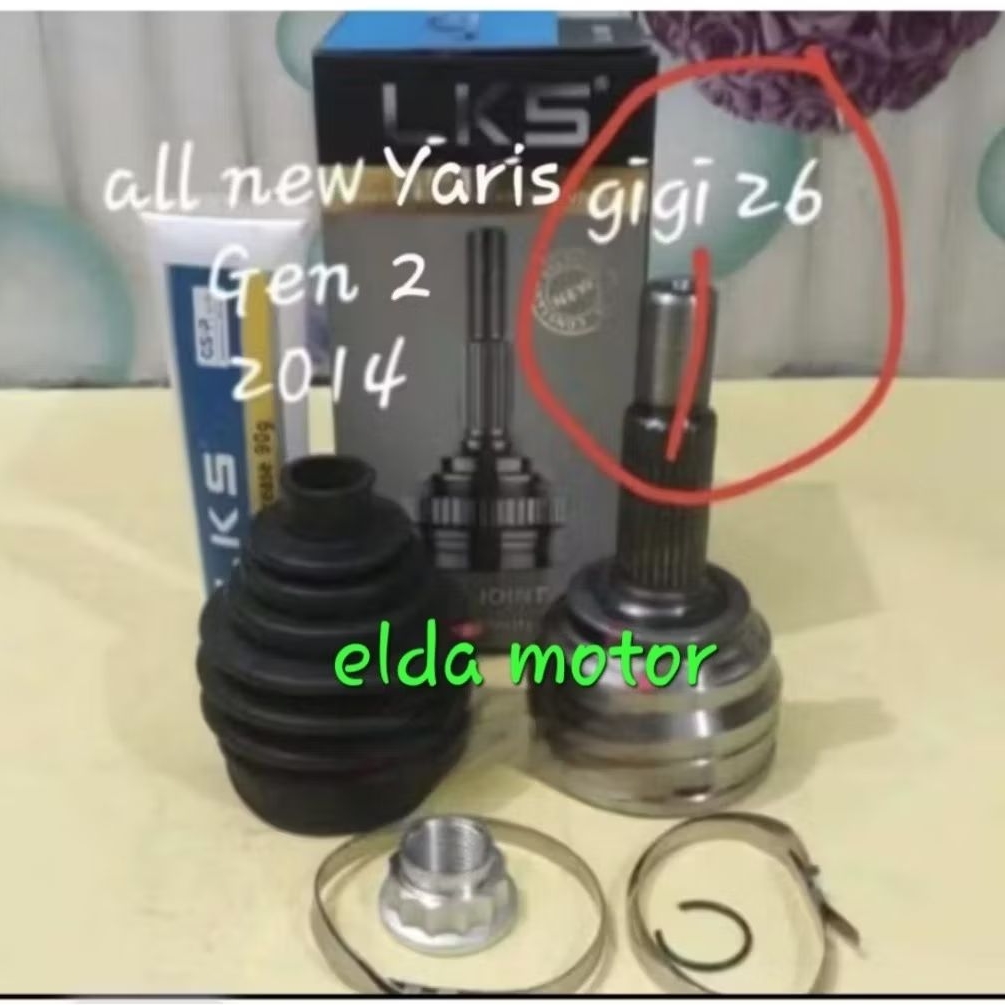 CV Joint Luar As Roda Depan Luar Yaris Lele Toyota All New Yaris Tahun 2014 Gen 2