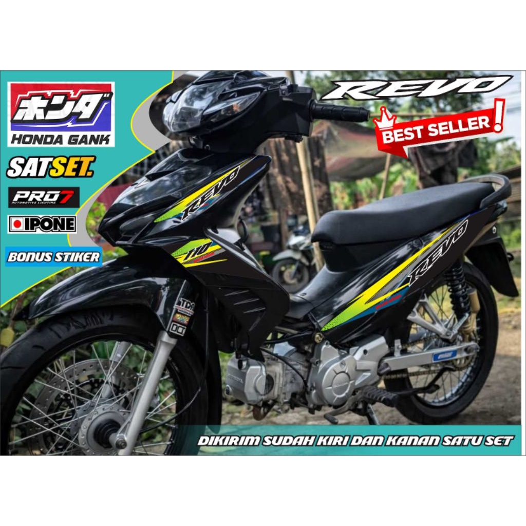 striping Revo absolute stiker bodi motor Revo 110