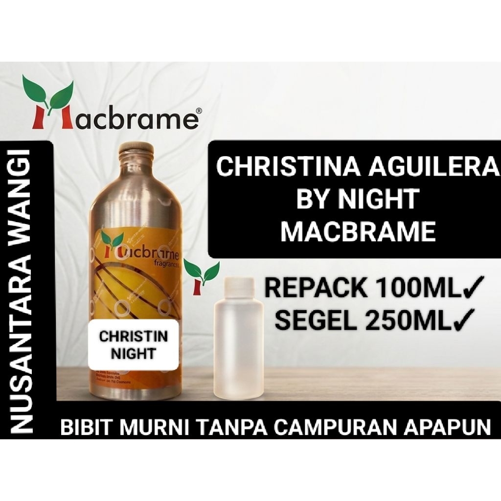 CHRISTIN NIGHT MACBRAME 100ML & 250ML / BIBIT PARFUME CHRISTINA AGUILERA BY NIGHT MACBRAME SEGEL 250