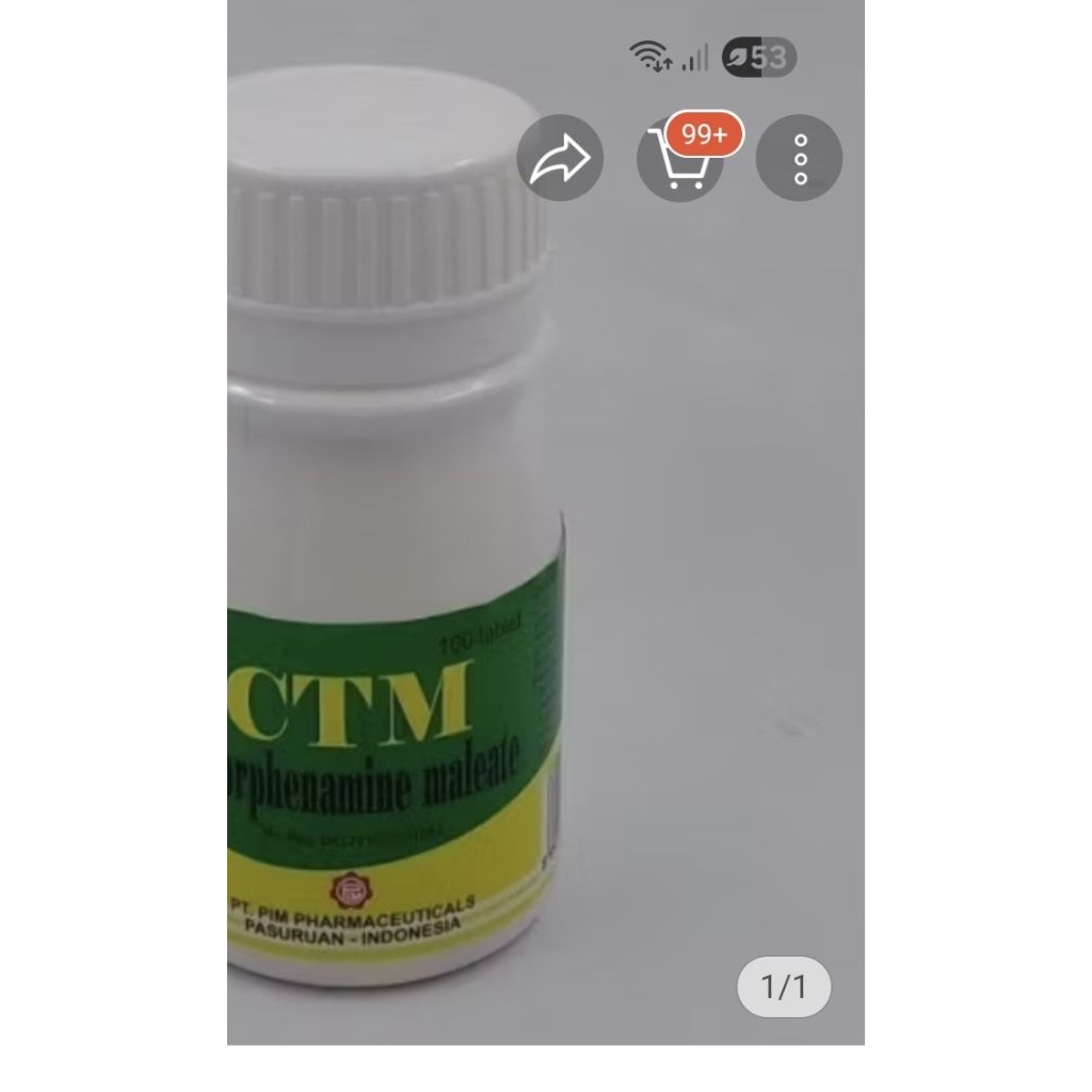 CTM PIM 4 MG BOTOL 100 TABLET