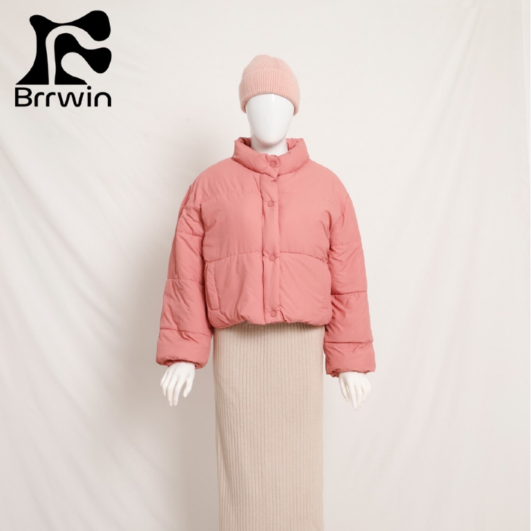 Brrwin Adjustable Crop Puffer Jacket - Ultra Lightweight & Warm