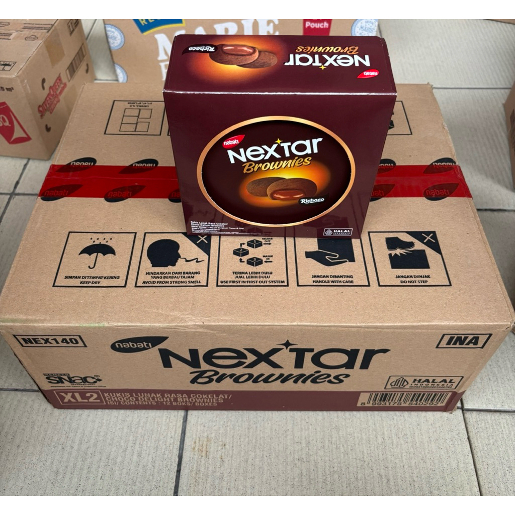 1 karton isi 12pcs nextar toples nastar pineapple jam brownies richoco murah berkualitas
