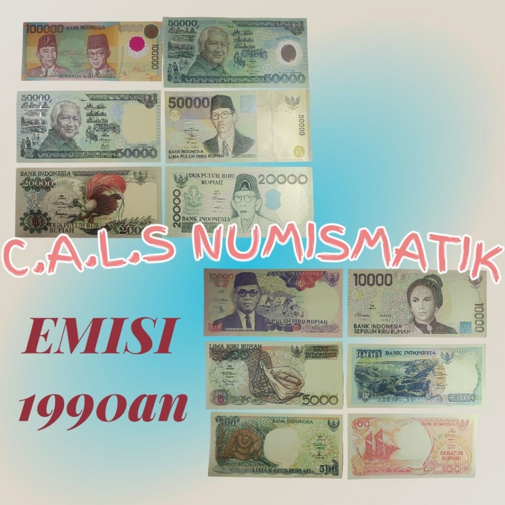 Uang Kuno Set Tahun 1990an aUNC/UNC GRESS
