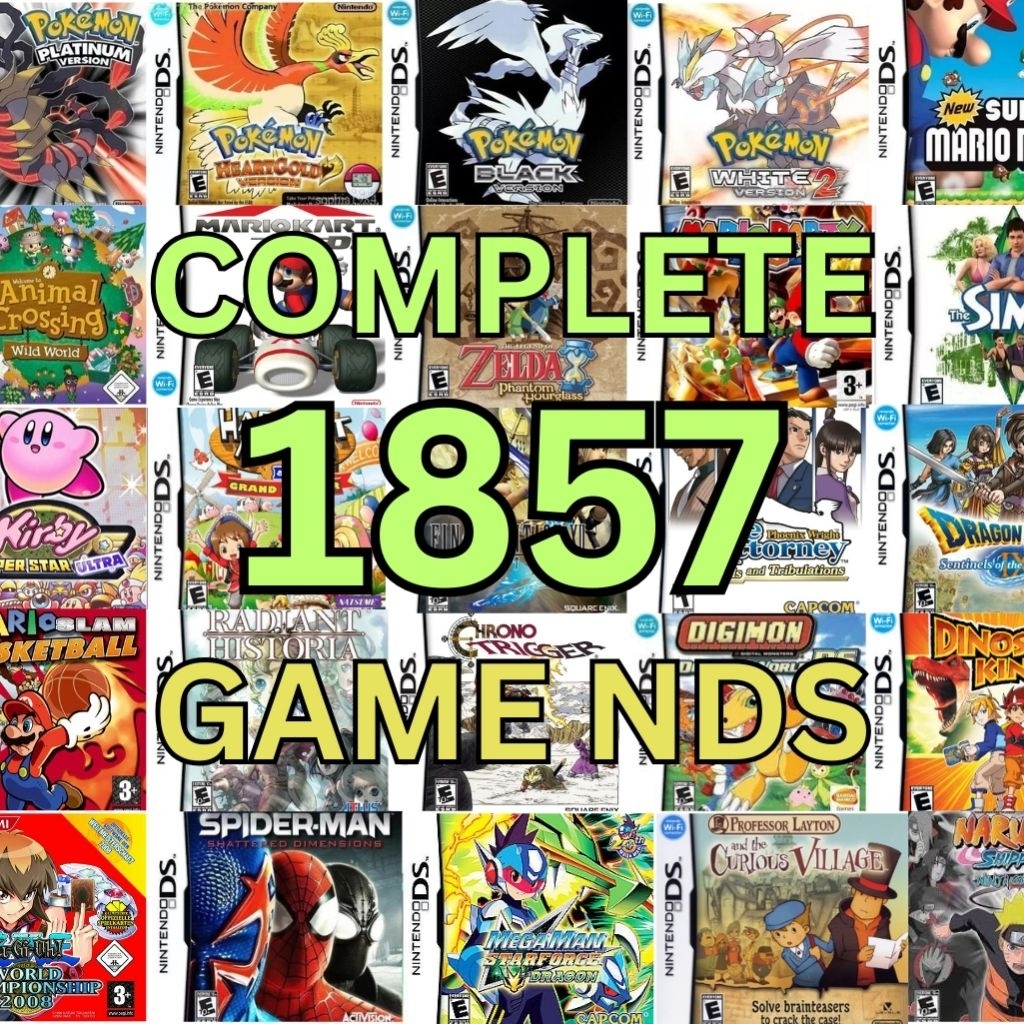 1857 Games Nintendo DS LENGKAP - Bisa dimain di Android/DS/3DS/iOS/PC