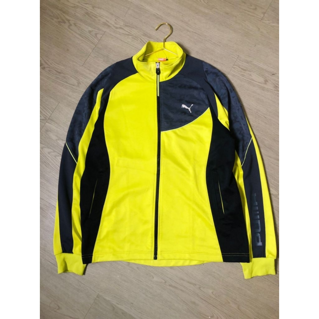 Puma Performance Track Jacket - Jaket Olahraga Kuning Stabilo