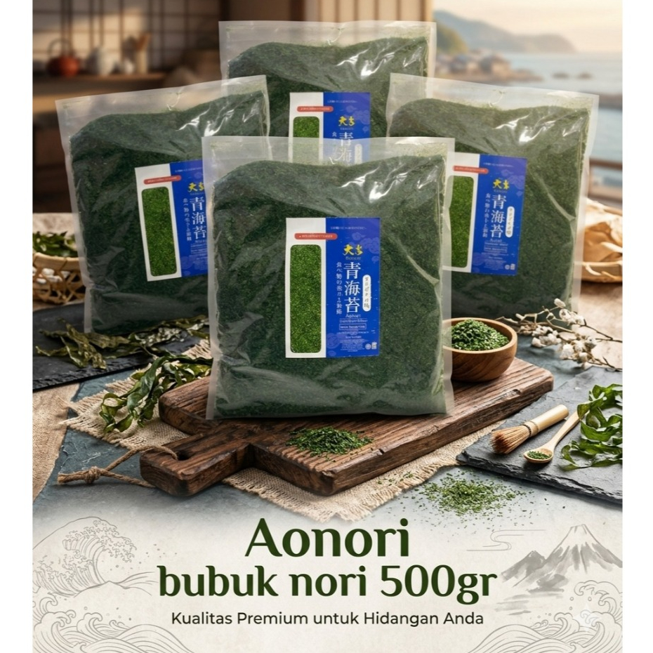 [TERMURAH] AONORI BUBUK NORI HALAL | TABURAN NORI FLAKES