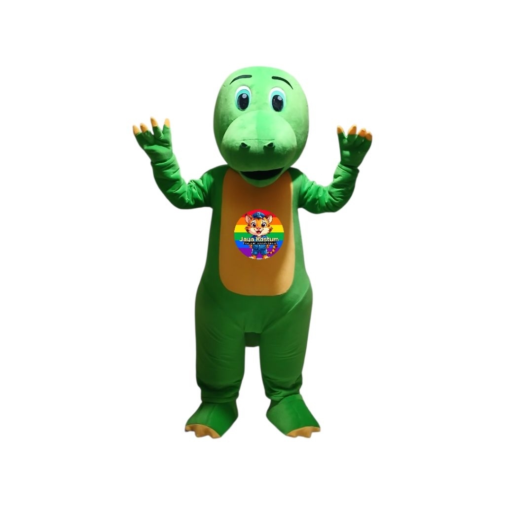 kostum badut maskot dino